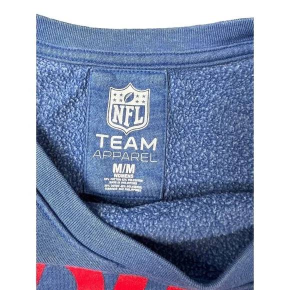 Buffalo Bills NFL Team Apparel Women's Crew Neck Sweatshirt Blue Size Medium - Picture 2 of 7